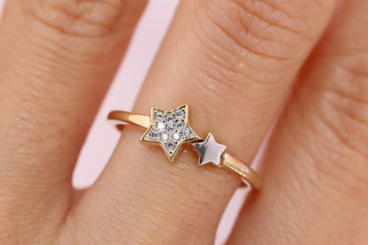 14k Solid Gold Iconic Star Ring