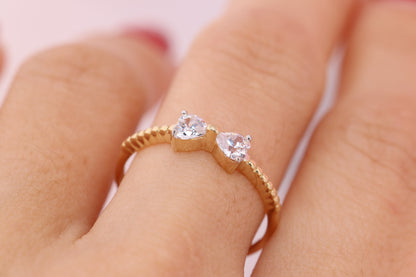 14k Gold Dainty Ribbon Ring