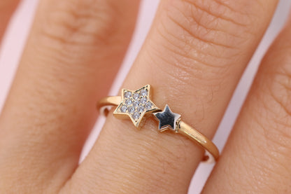 14k Solid Gold Iconic Star Ring