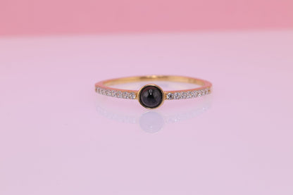 14k Gold Black Iconic ONYX Ring